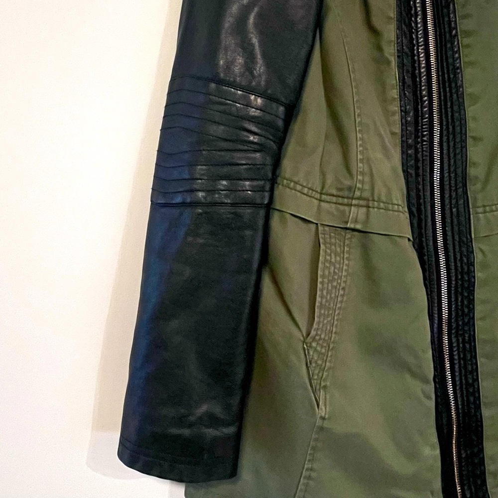 Mixed Material Jacket - Picture 3 of 7